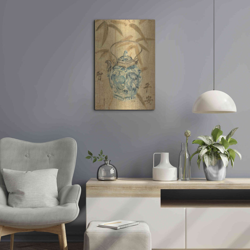 "Théière asiatique II" par Cheri Blum, H 24 po x l 16 po
