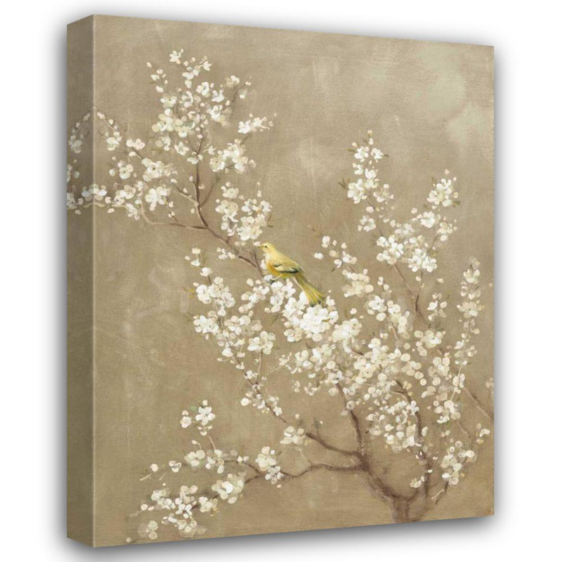 «Red Barrel Studio® Nai, Danhui», reproduction d'art sur toile tendue: White Cherry Blossom II