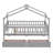 Twin Size Wooden House Bed With Two Drawers-1839034513