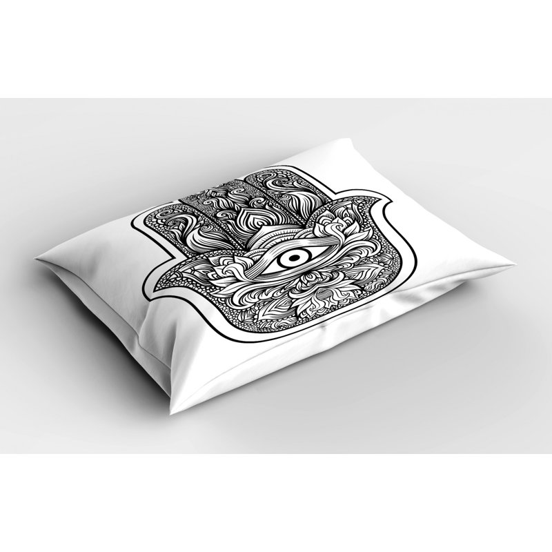 Taie décorative hamsa boho, Simple