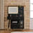 Retractable Makeup Vanity Desk With Mirror And Lights, 2 Drawers, Storage Shelves, Adjustable Cabinet, Power Outlet And A Stool-935610200