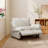 Upholstered Modern Linen Fabric Power One-Armed Chair-385199551