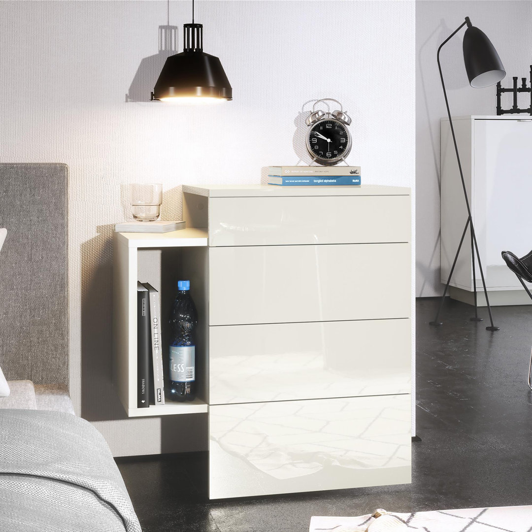Mcardle 2 Drawer Bedside Table