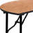 Wofford 48" Half-Round Wooden Folding Event Table