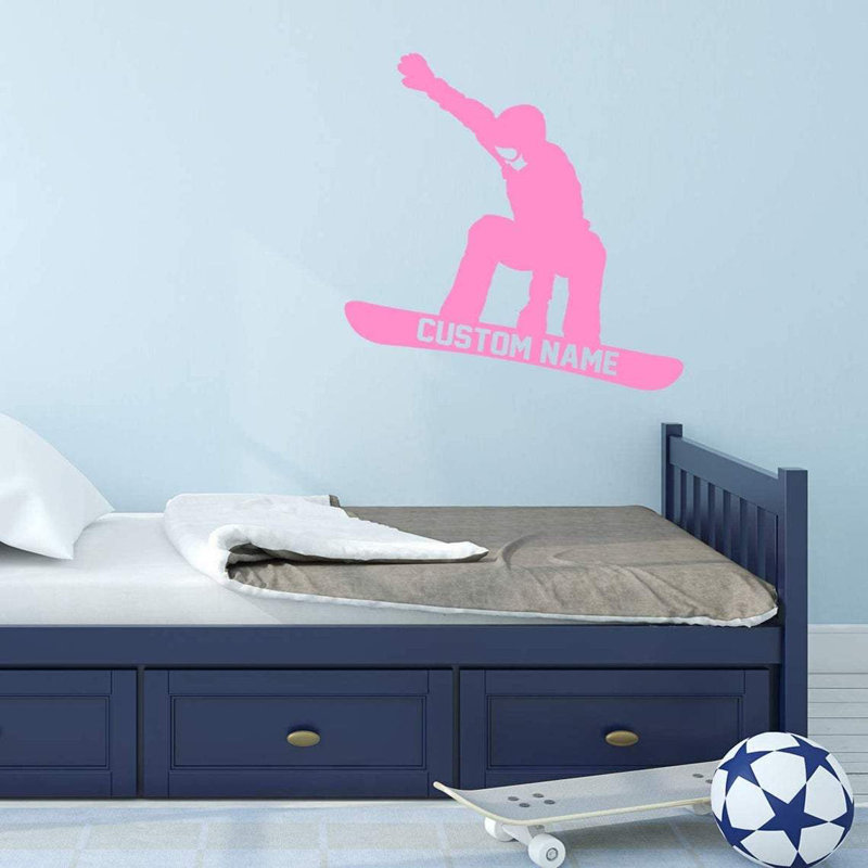 Wall Decal, Pink, 13" H x 13" W, Yes