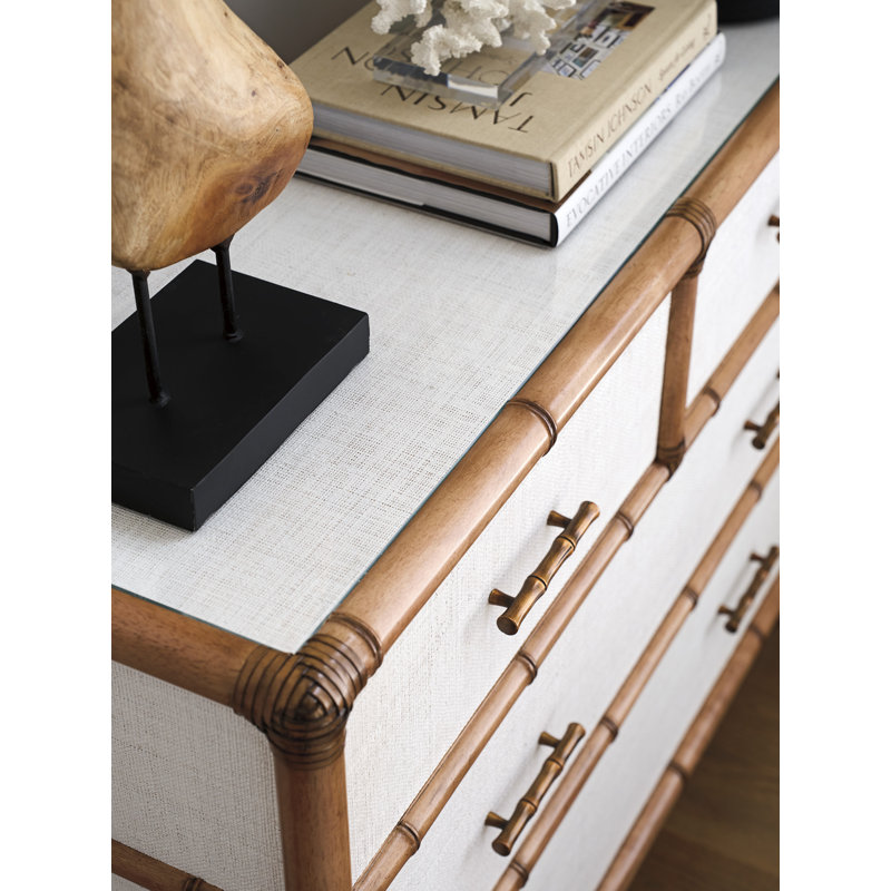 Dolphin 4 - Drawer Dresser, Brown/White