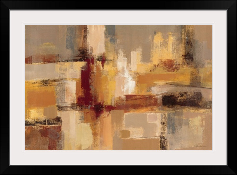 «Sandcastles» par Aniessa, reproduction d'art, H 20 po x l 26 po x P 1 po, Cadre noir