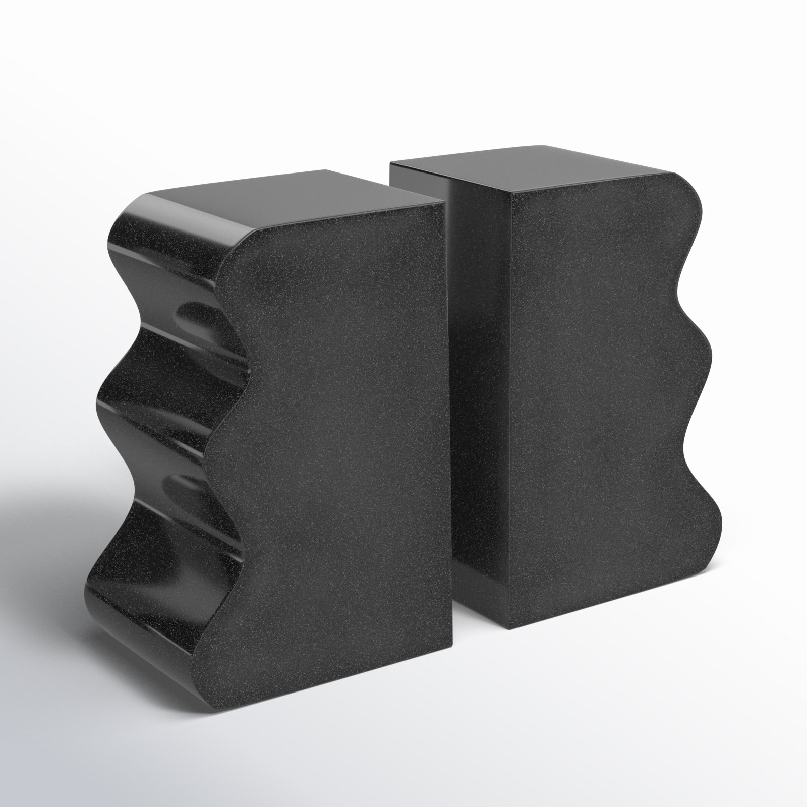 Moresby Decorative Bookends, Dark Gray