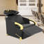 Lavabos sur pieds avec robinet 31,5 "l * 20,8" avec station de shampooing avec repose-pieds et cuve en céramique