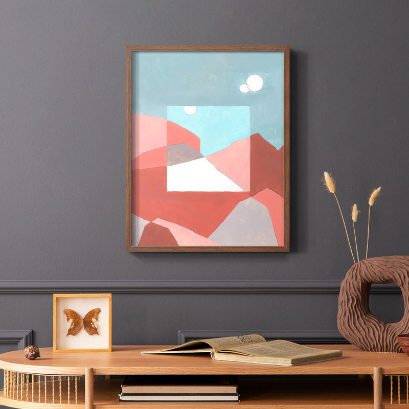 «Desert Dreamscape I», reproduction encadrée - bois massif, H 20 po x l 16 po, Brun