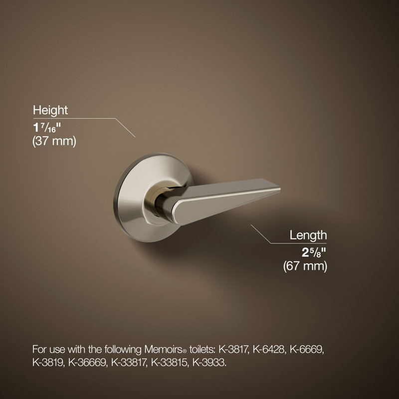 Trip Lever, Vibrant Polished Nickel, Right Hand