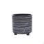 S / 2 POT DE FLEURS 6/8 "NOIR