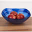 Cobalt Blue Alabaster Glass 10" Squarish Salad Or Serving Bowl-1035408010