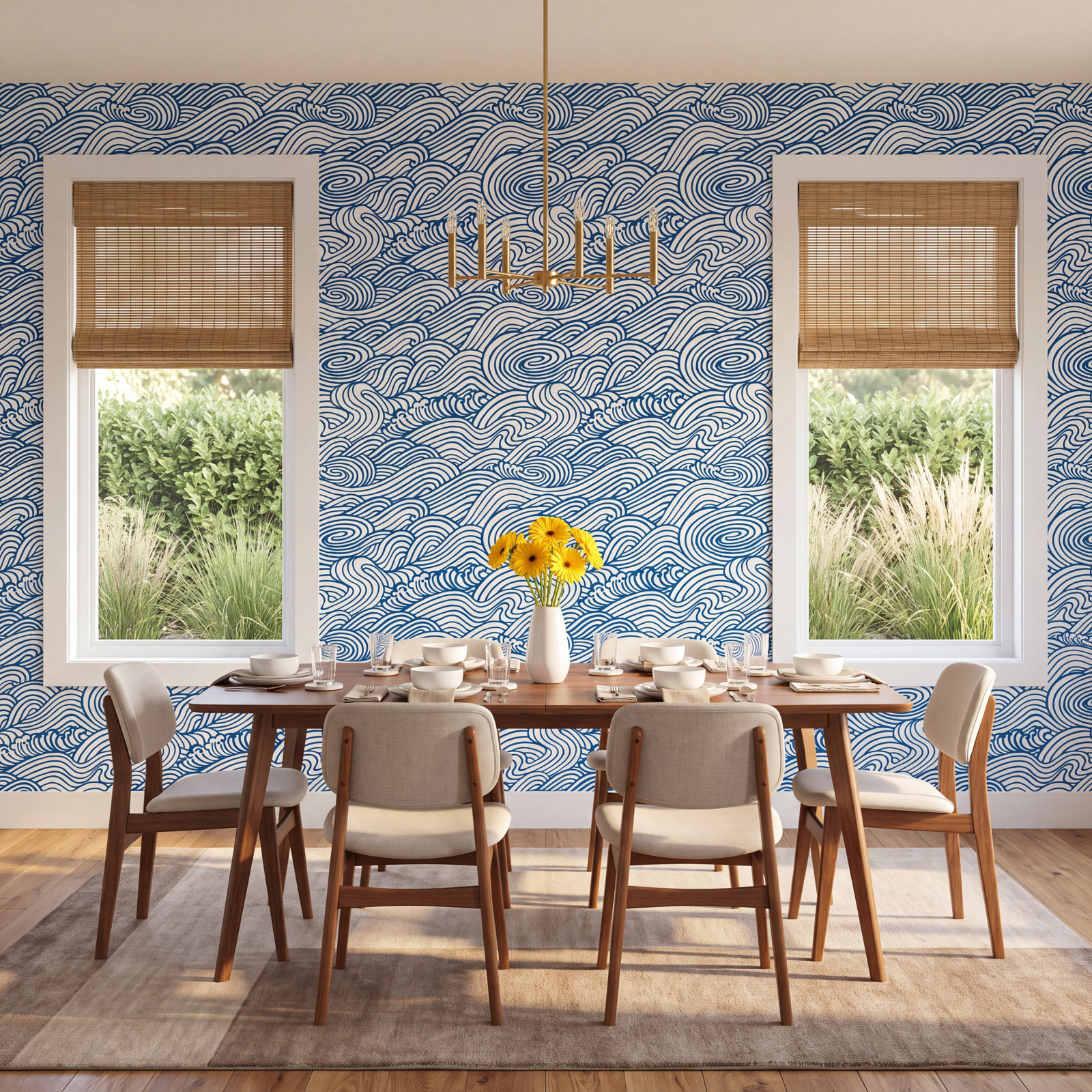 Ryker Wallpaper Double Roll, Navy