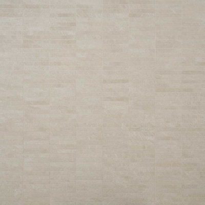 Era 12x12 Stacked Matte Limestone Look Porcelain Mosaic Tile