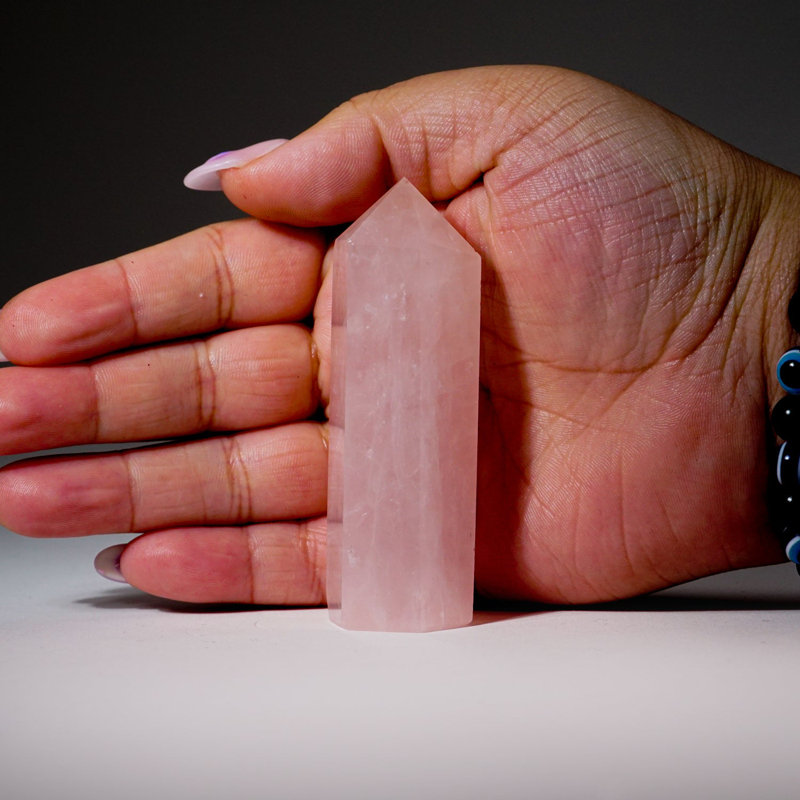 Rose Quartz Polished Point from Brazil (74 Grams)