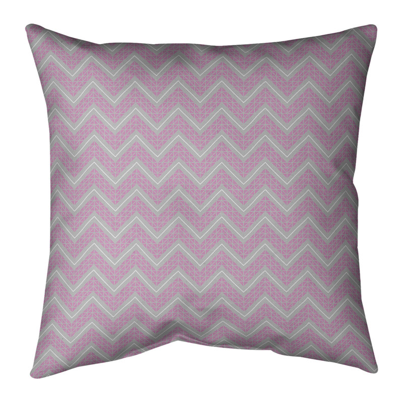 Coussin Rhonda Cheval, Bourre en polyester, Gris / rose, Polyester filé