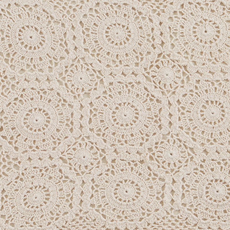 August Grove® Lace Table Runner - 54"L - Oatmeal, 36" x 13", Off-White