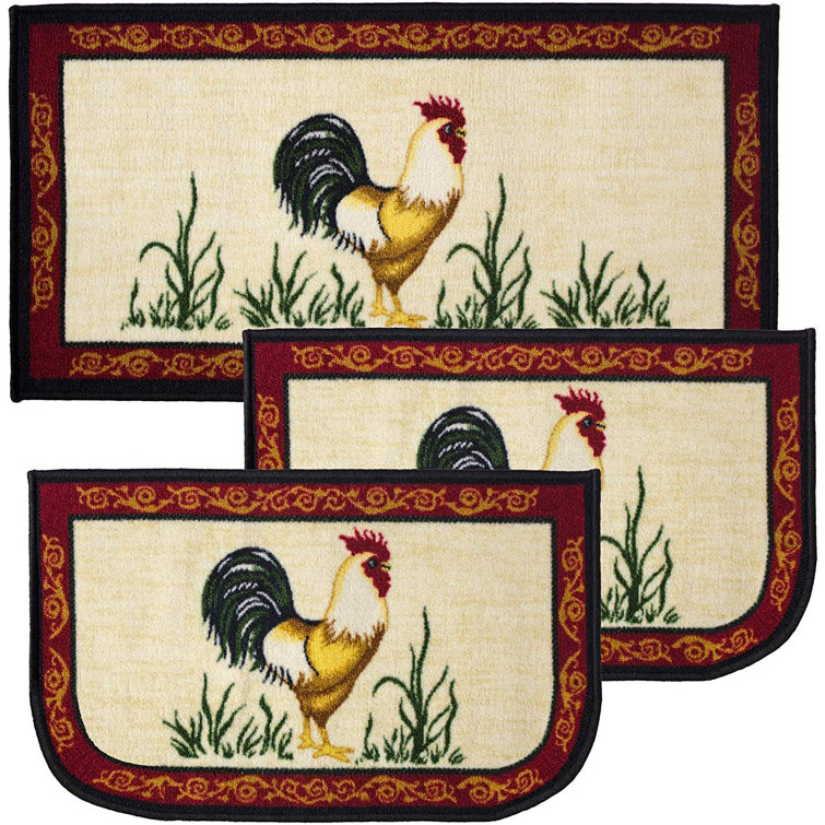 Rooster Kitchen Rugs for Kitchen Floor, Farmhouse Decor for the
