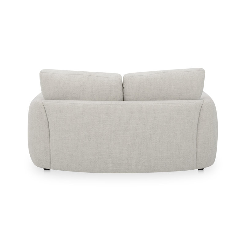 Callie Sofa 91 in. Flecked Oat, Beige, 35.4" H x 68" W x 39.4" D