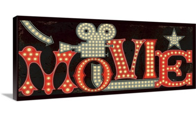 «Movie Lights II» par Pela Studio - impression d'art textuel