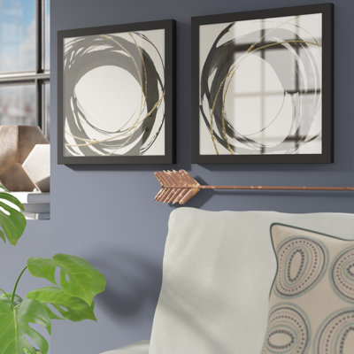 " Gilded Enso III " 2 - Pieces