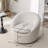 Modern Teddy Fabric Barrel Basic Accent Chair, 360° Swivel-1650060914