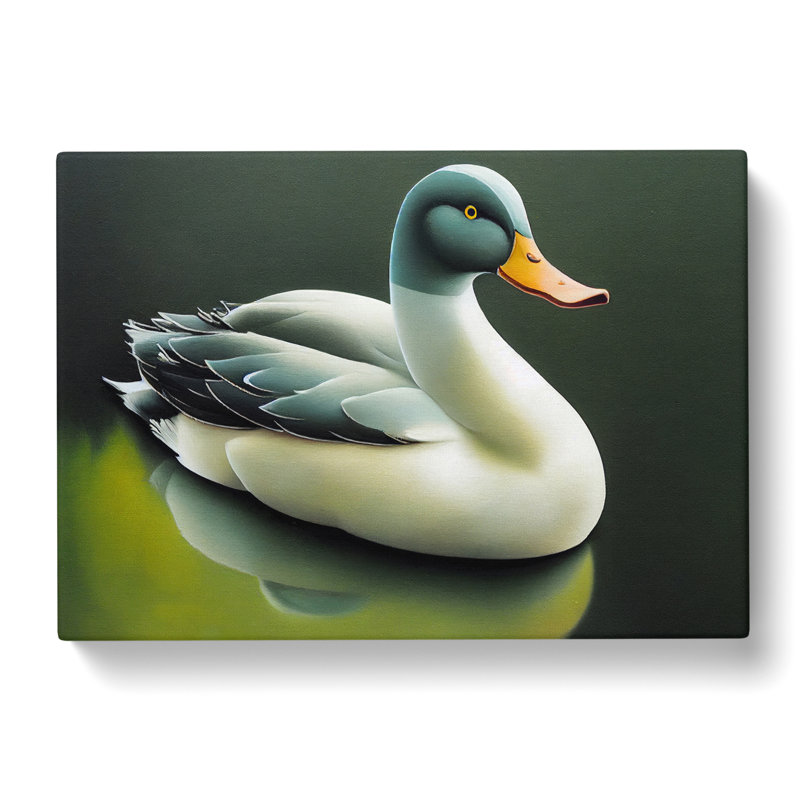 Staggering Duck - Wrapped Canvas, 35cm H x 50cm W x 3cm D