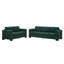 Canapé de salon 93,7 po en tissu de style moderne, canapé à accoudoirs carrés avec porte-gobelet, canapé de rangement-1791489458