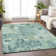 Premium Machine Washable Prisco Teal Rug