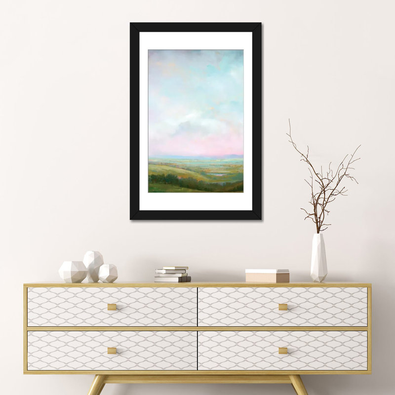 «Evening Glow» par William McCarthy, reproduction d'art sur toile tendue, H 24 po x l 16 po x P 1 po, Blanc