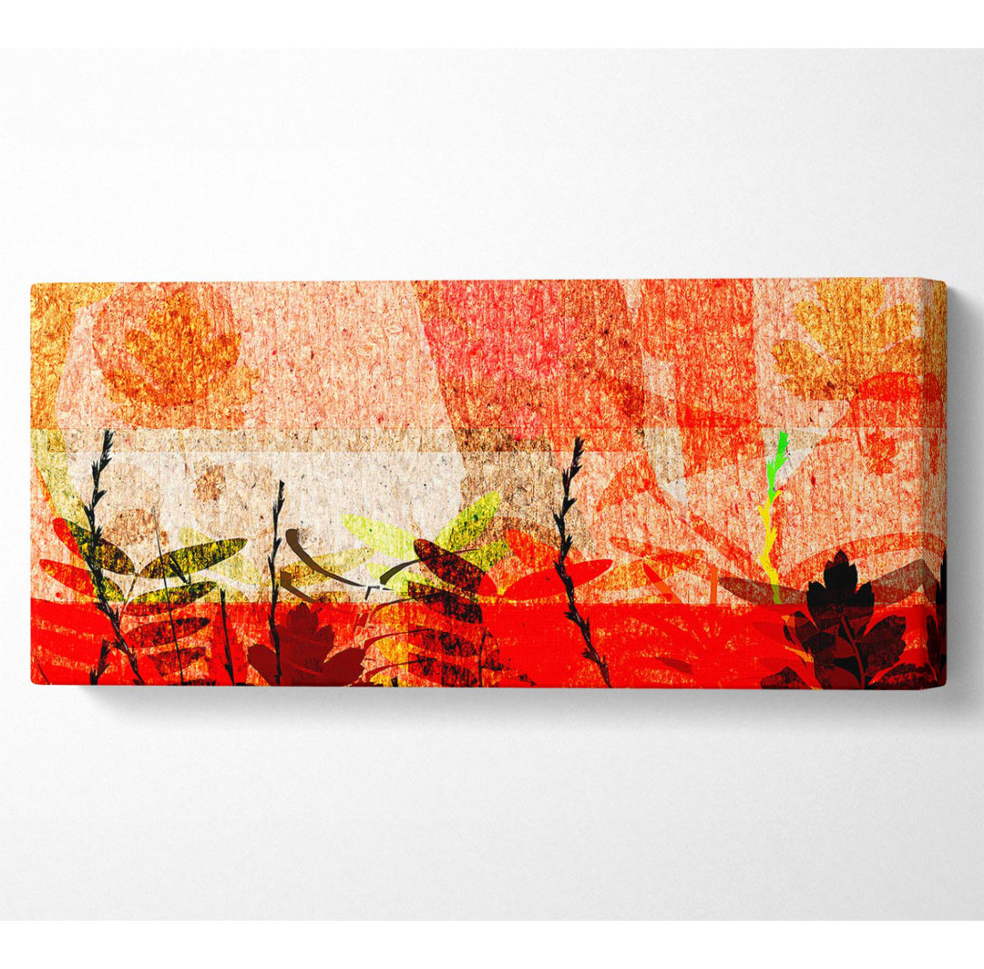 Red Leaves Of Wonder - Kunstdrucke auf Leinwand - Wrapped Canvas