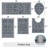 Absorbent Bath Rug Bathroom Mat(Set of 5)-1180213992