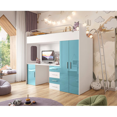 Franck 80 X 200 Cm Loft Bed Bedroom Set