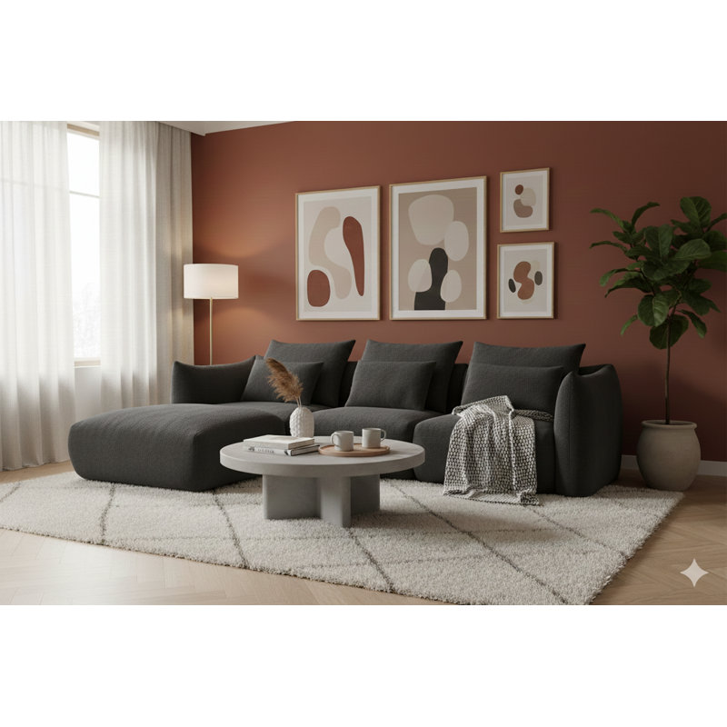 Cosy 80X50 Decorative Pillow, Dark Grey