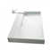 WS Bath Collections Urban 17.7'' White Ceramic Rectangular Bathroom Sink with Overflow