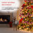  Metal Barrel Reindeer Christmas Decoration with LED Lights, 33"-785333419
