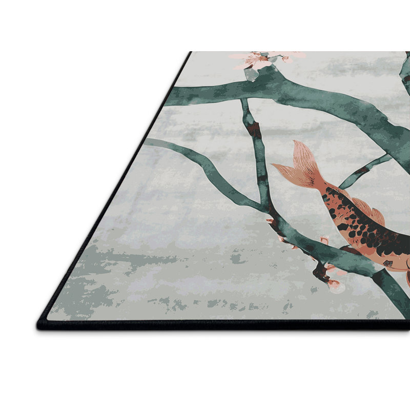 Silky Soft Plush Gray Area Rug, Square 3'