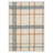 Modern Plaid Machine Washable Beige / Blue / Orange Indoor Area Rug with Non-Slip Backing-1737546780