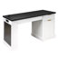 Bureau de rangement cannelé moderne de 55 po avec prise de courant et plateau pour clavier-1083310138