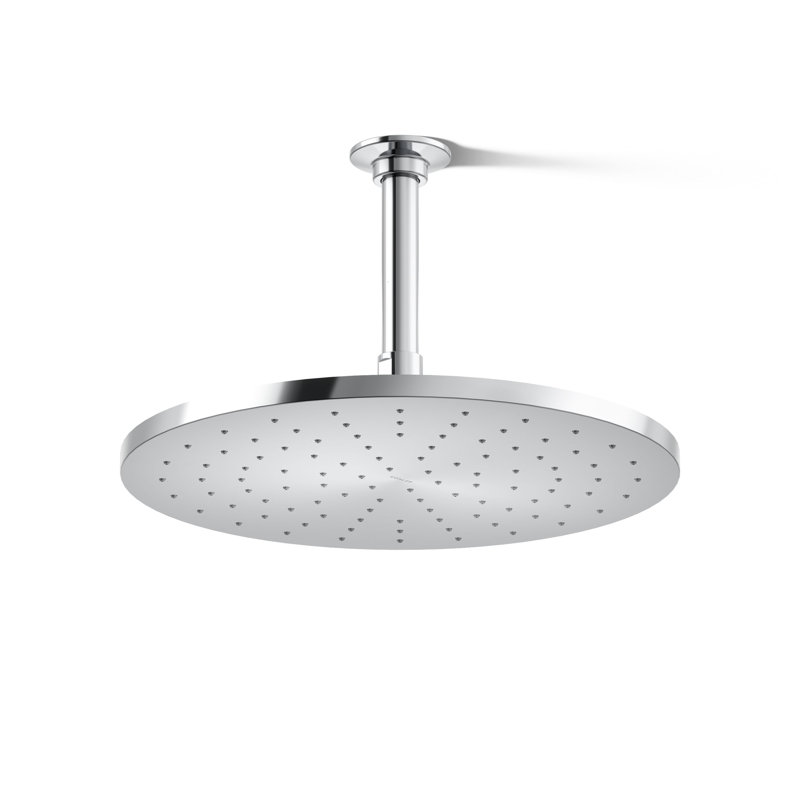 Contemporary 12" Round Single-Function Rainhead, Round Rain Showerhead, 2.5 Gpm, Polished Chrome