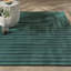Palma 2x3 Hand Woven Performance Stripe Green Fabric Rug-1342954497