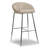 Uzair Upholstered Counter Stool with Metal Frame