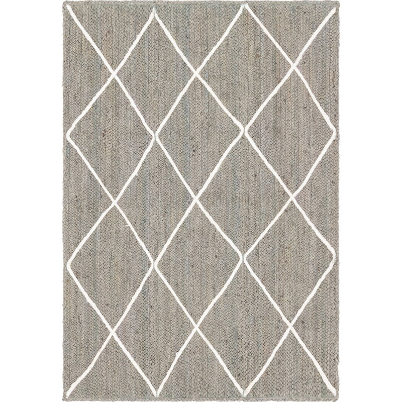 Tapis en jute / sisal tressé à la main Bigbee Southwestern, Rectangle 3 pi 3 po x 5 pi
