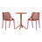 2-Person Outdoor Round Dining Set-1878933620