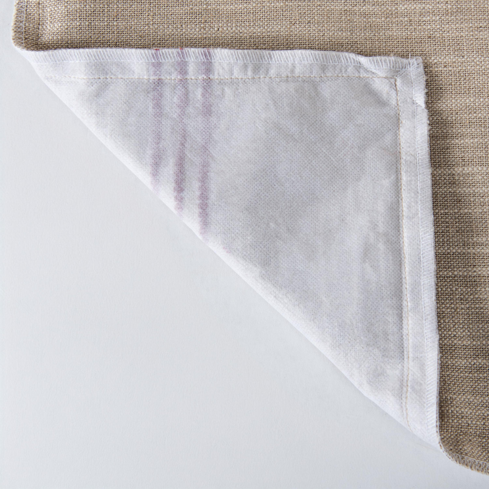 20" x 20" Linen Throw Pillow, Polyester, Natrual Rust