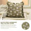 Housse de coussin en lin gris Fabcline-107145379-107145383