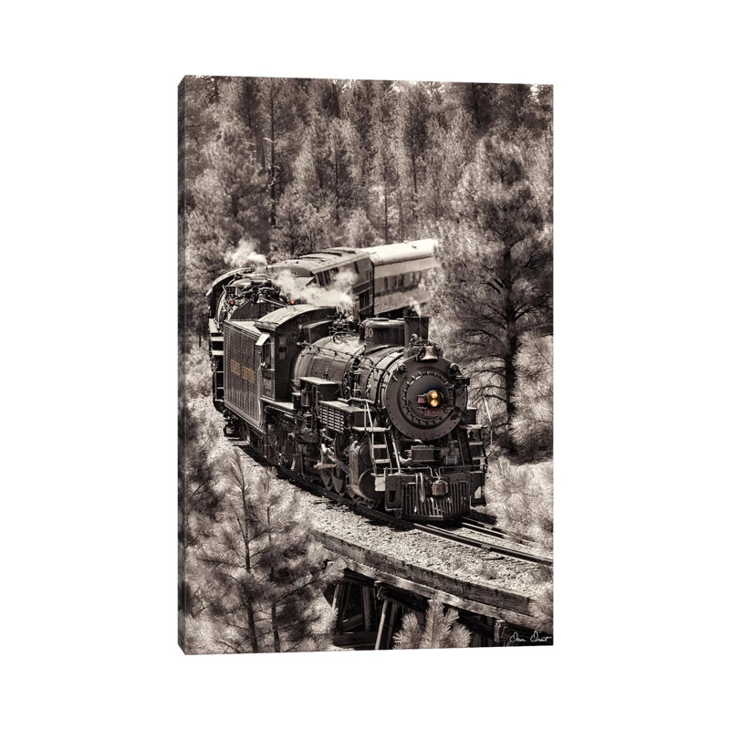 Train Arrival III by David Drost - Wrapped Canvas Print, 101.6 cm H x 66.04 cm W x 3.175 cm D