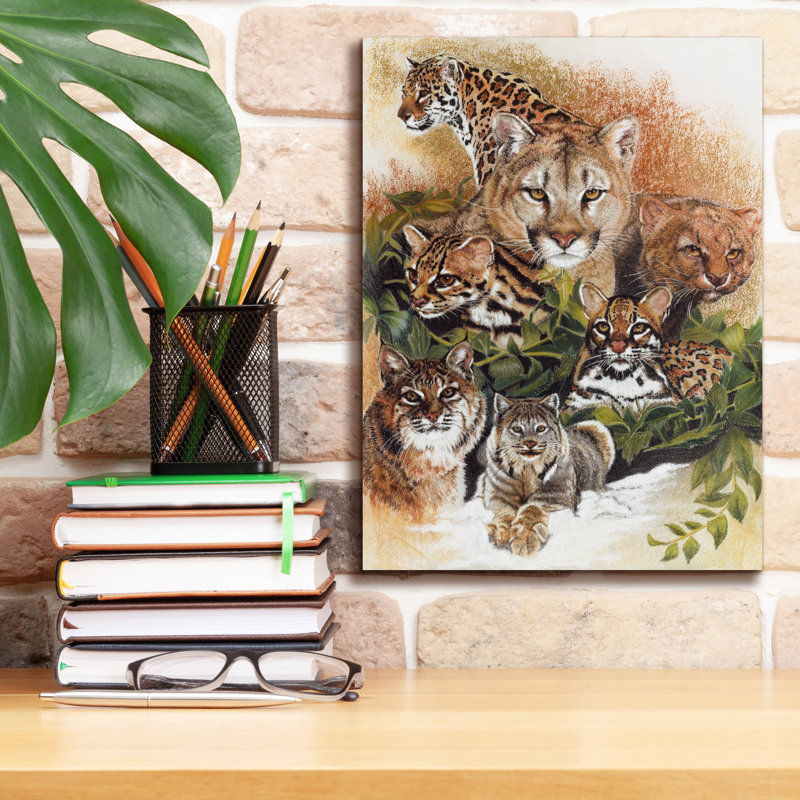 «Feline Rhapsody» par Barbara Keith, H 16 po x l 12 po x P 0,75 po