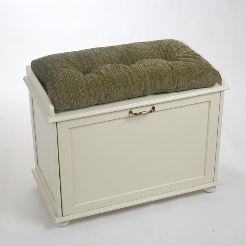 Coussin de banc en chenille antidérapant, L 27 po x P 14 po, Vert clair